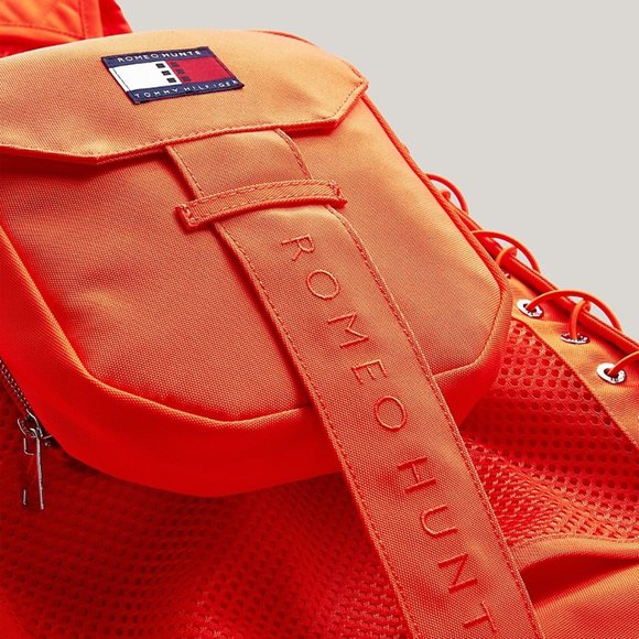 Tommy Hilfiger TOMMYXROMEO Tactical Vest in Neon Orange Size Small - Picture 5 of 16